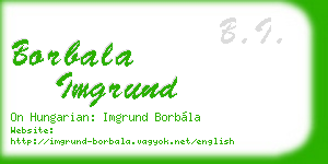 borbala imgrund business card